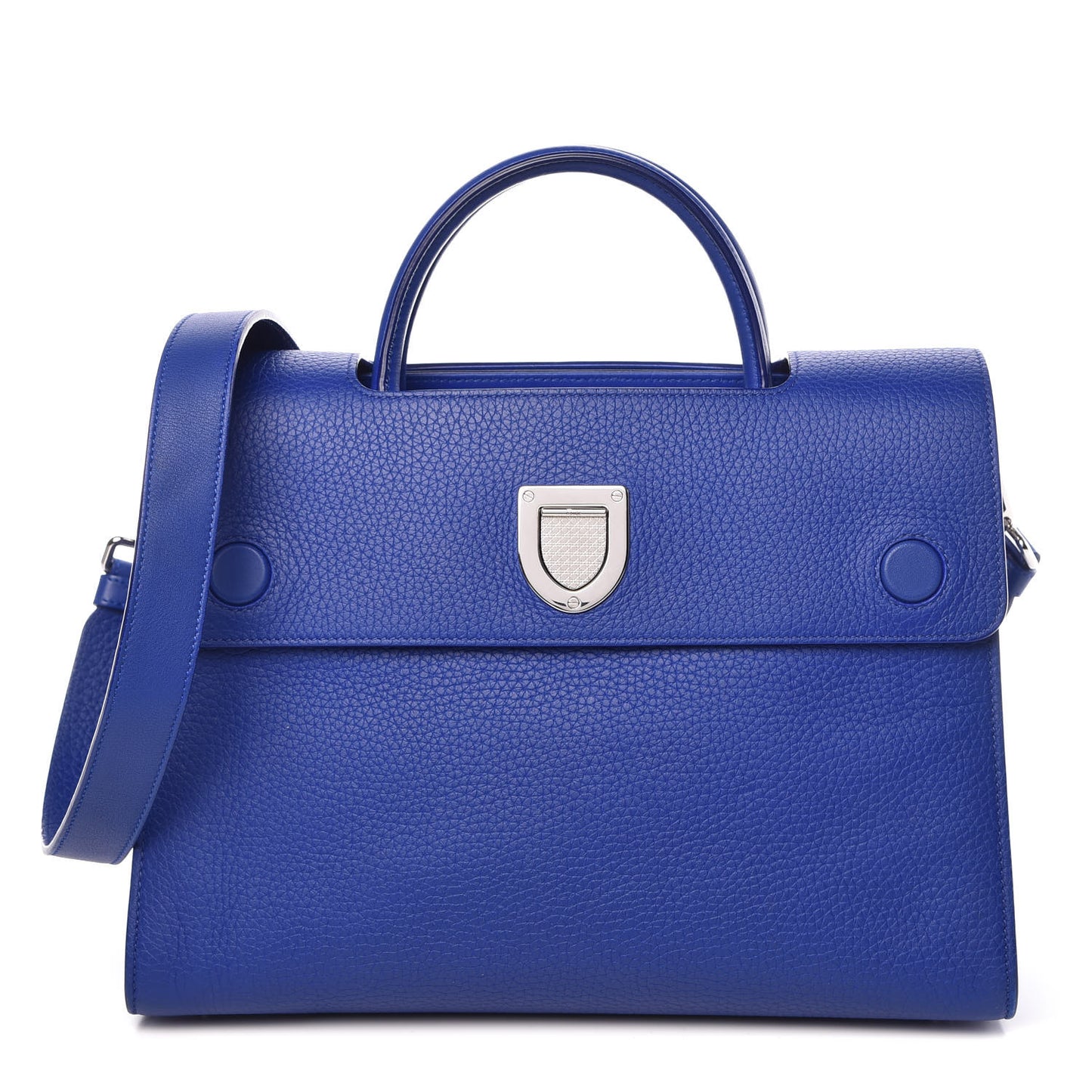 Bullcalf Medium Diorever Flap Yves Klein Blue