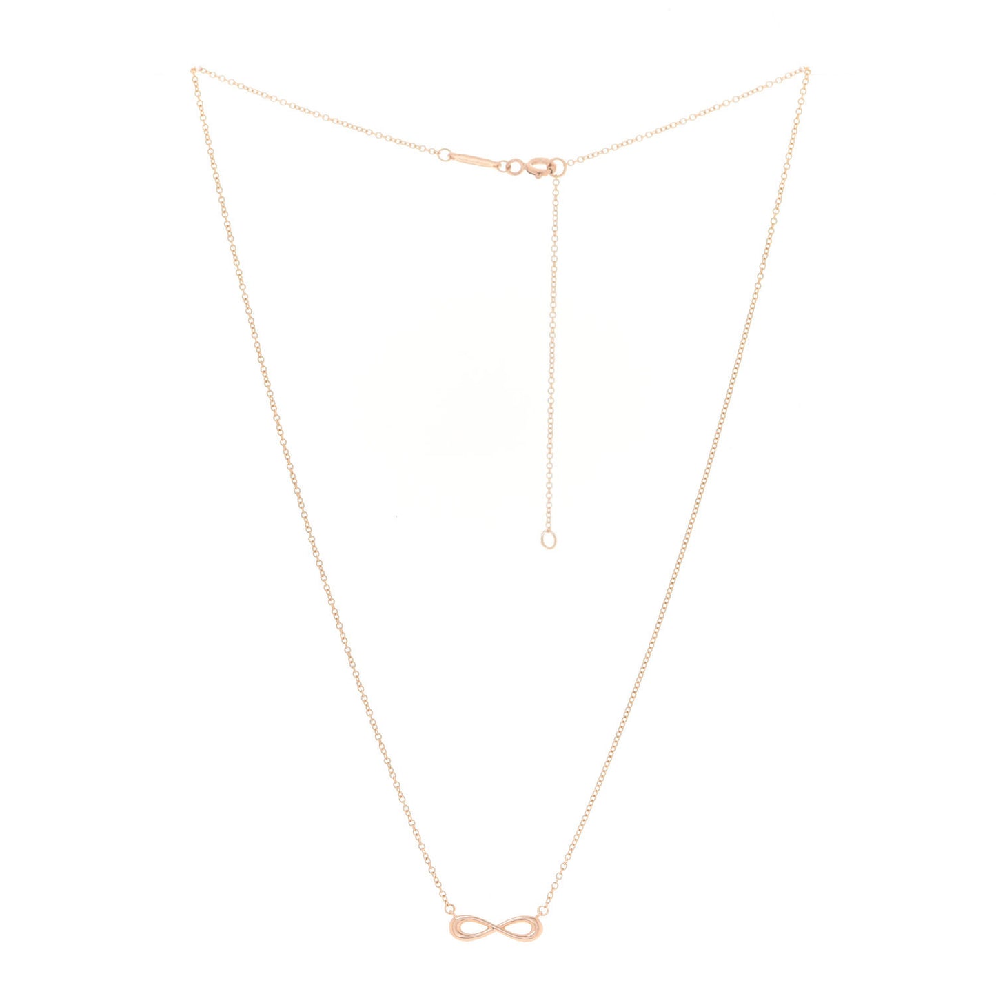18K Rose Gold Infinity Pendant Necklace