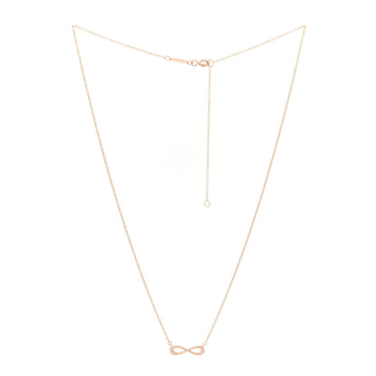 Tiffany 18K Rose Gold Infinity Pendant Necklace 3 of 5