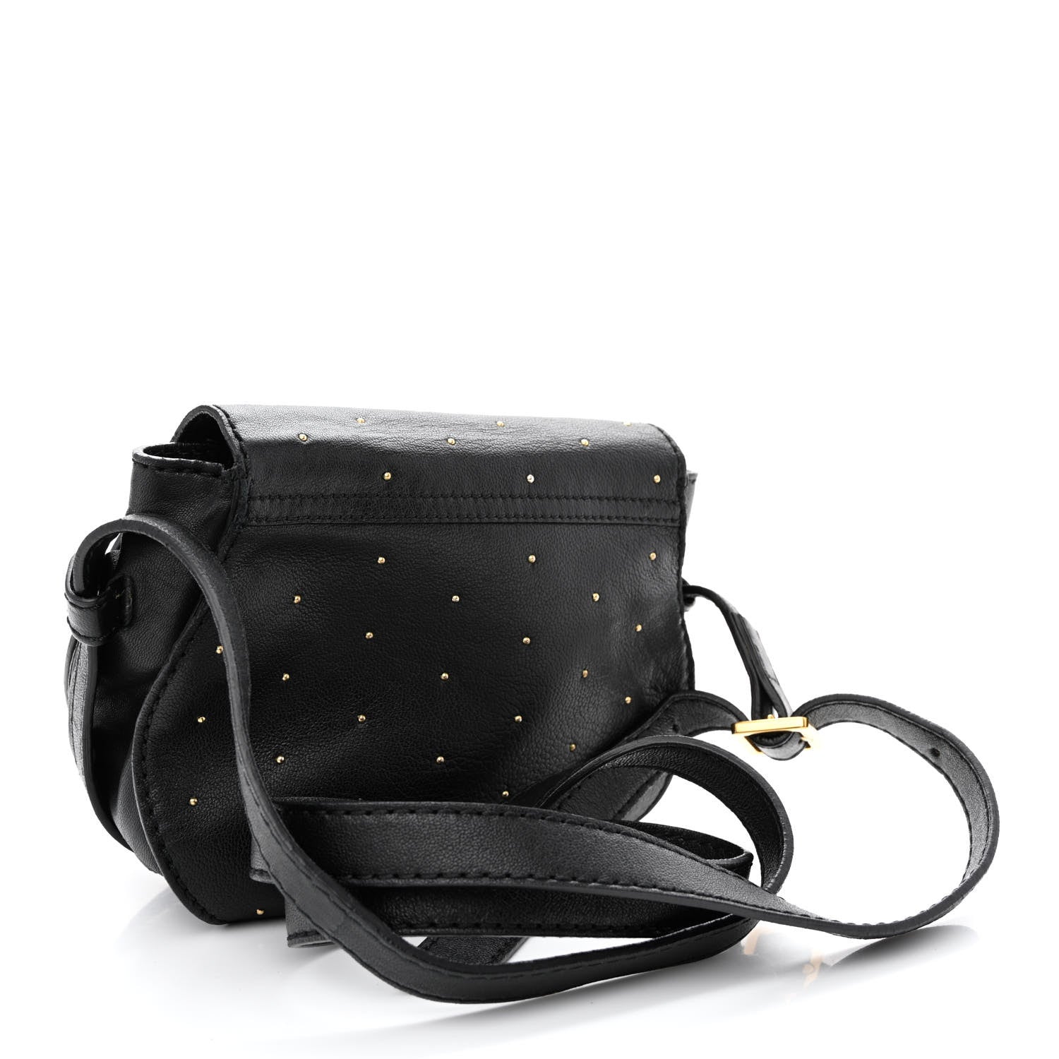 Chloe Calfskin Studded Mini Marcie Crossbody Bag Black 2 of 11