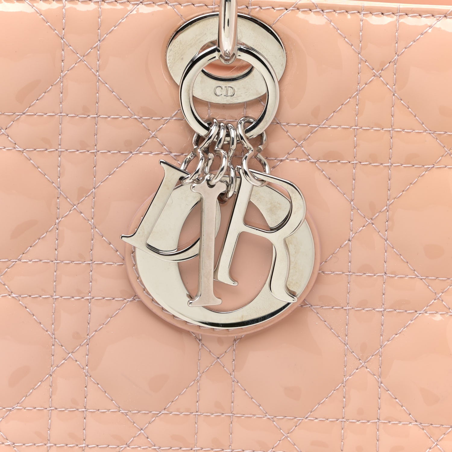 Christian Dior Patent Cannage Large Lady Dior Light Pink 12 of 18