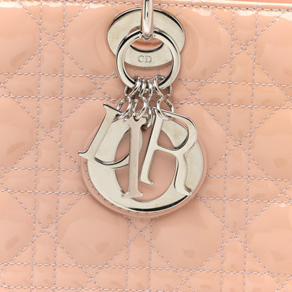 Christian Dior Patent Cannage Large Lady Dior Light Pink 12 of 18