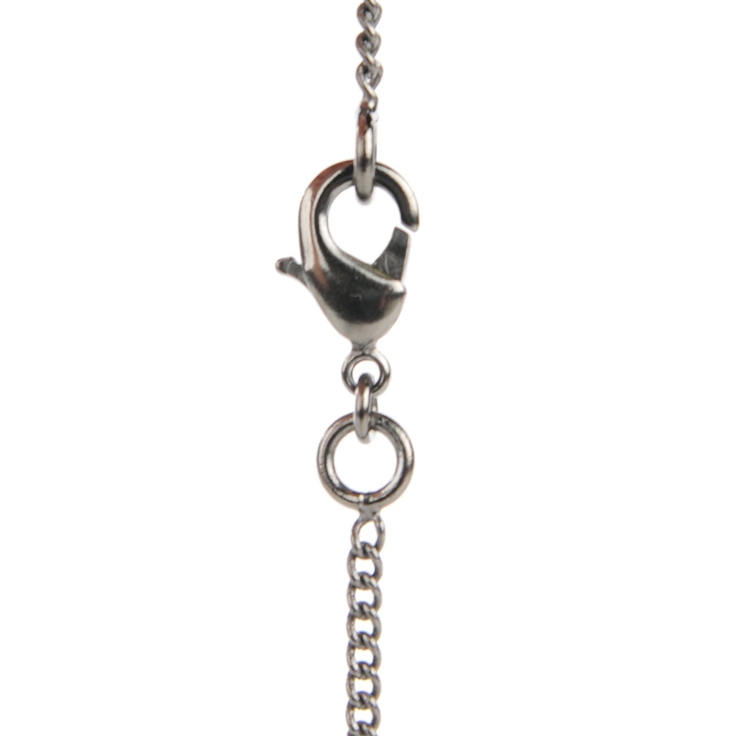 Chanel Ruthenium Enamel CC Necklace Black 3 of 5