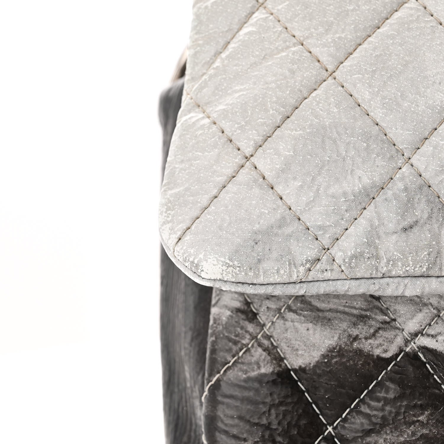 Chanel Vinyl Quilted Jumbo Melrose Degrade Flap Black 13 of 15