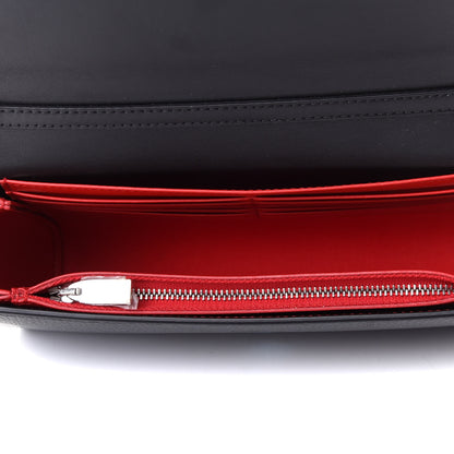 Christian Louboutin Calfskin Beaded Paloma Loubitag Clutch Black 4 of 4