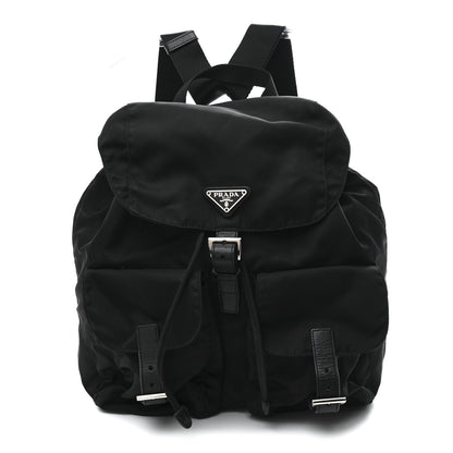 Prada Tessuto Nylon Saffiano Medium Backpack Black 1 of 10