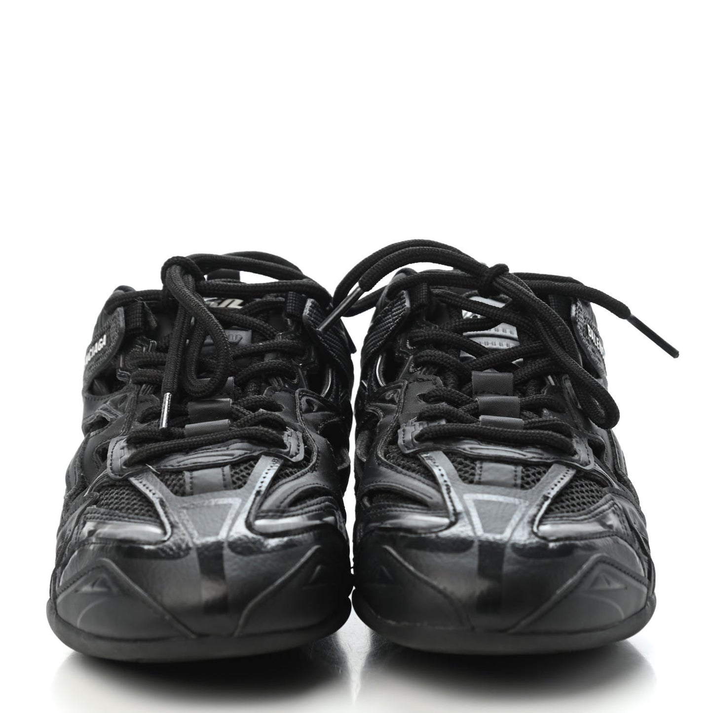 Mesh Rubber Womens Drive Sneakers 37 Black
