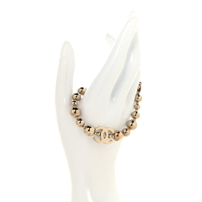 Chanel Metal Beaded CC Bracelet Gold 2 of 5
