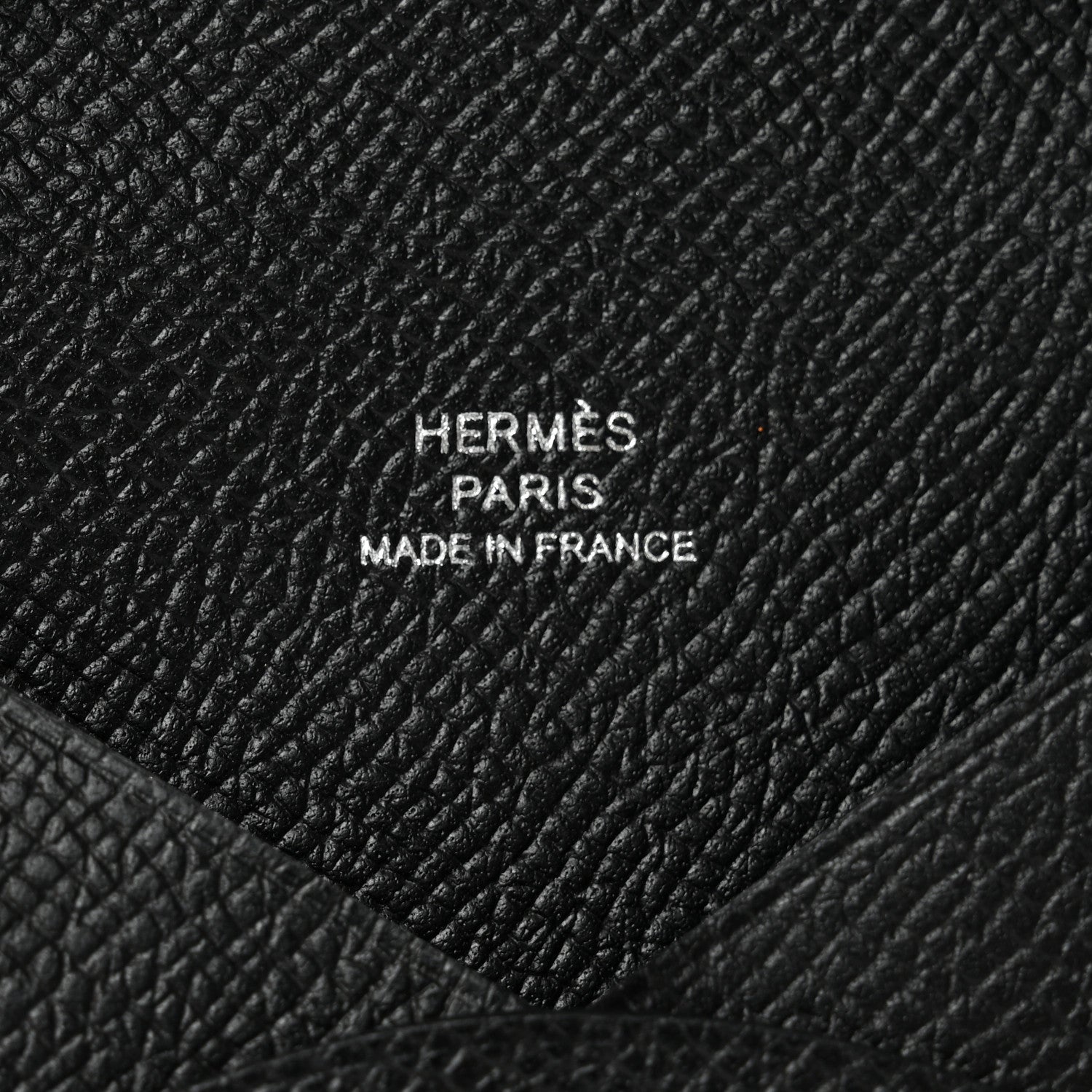 Hermes Epsom Calvi Card Case Black 6 of 7