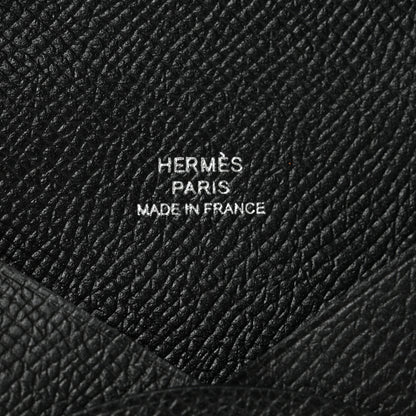 Hermes Epsom Calvi Card Case Black 6 of 7