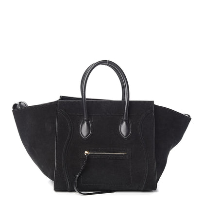 Celine Suede Medium Phantom Luggage Black 1 of 9