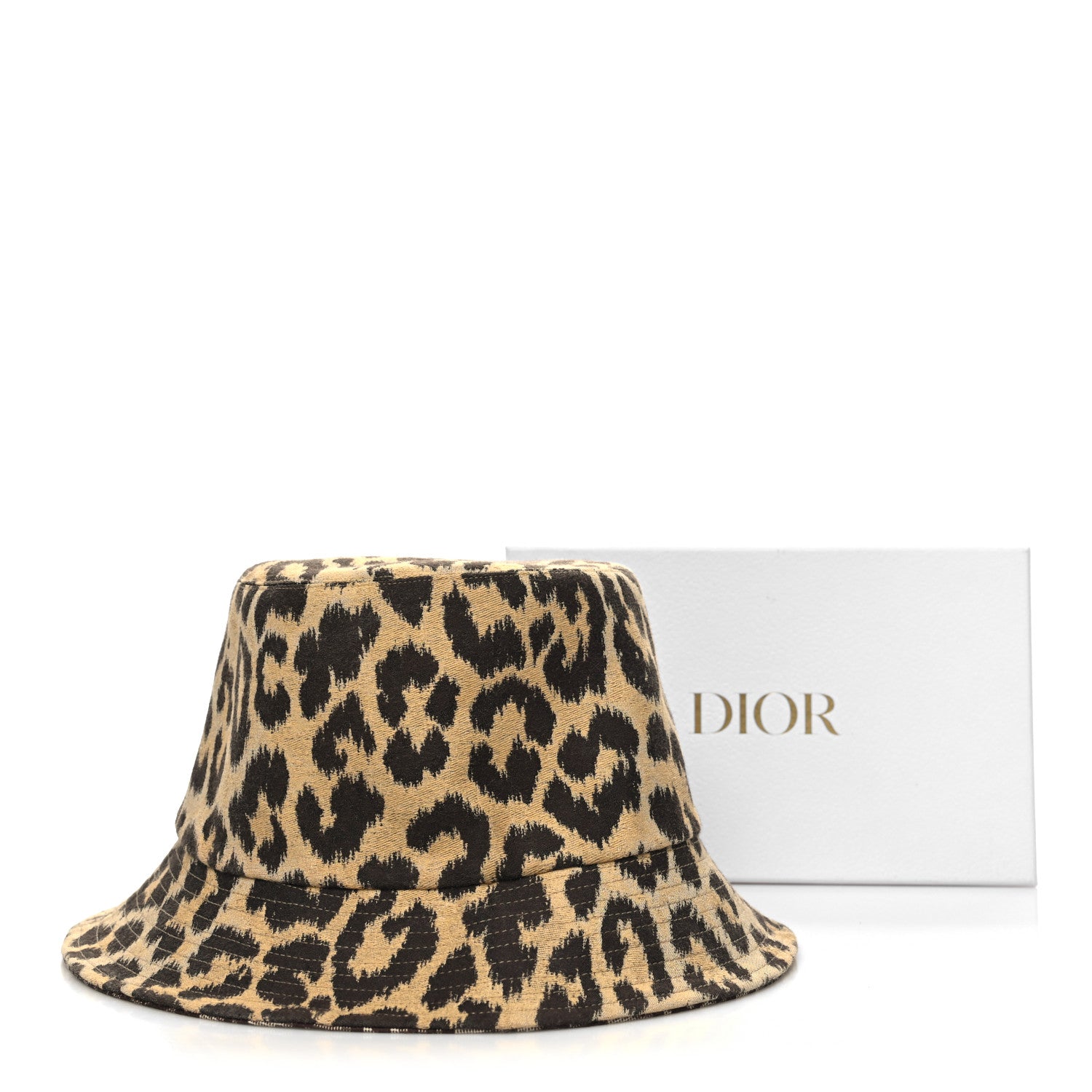 Christian Dior Oblique Reversible Leopard Bucket Hat Beige 12 of 12