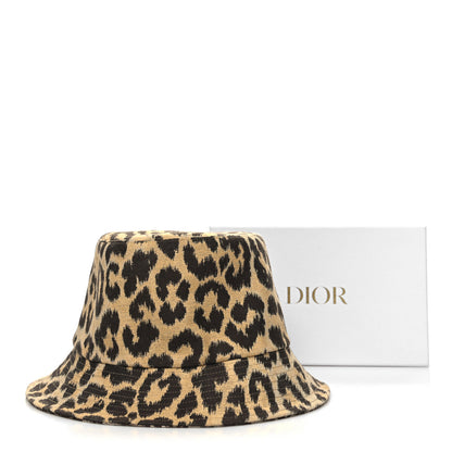Christian Dior Oblique Reversible Leopard Bucket Hat Beige 12 of 12