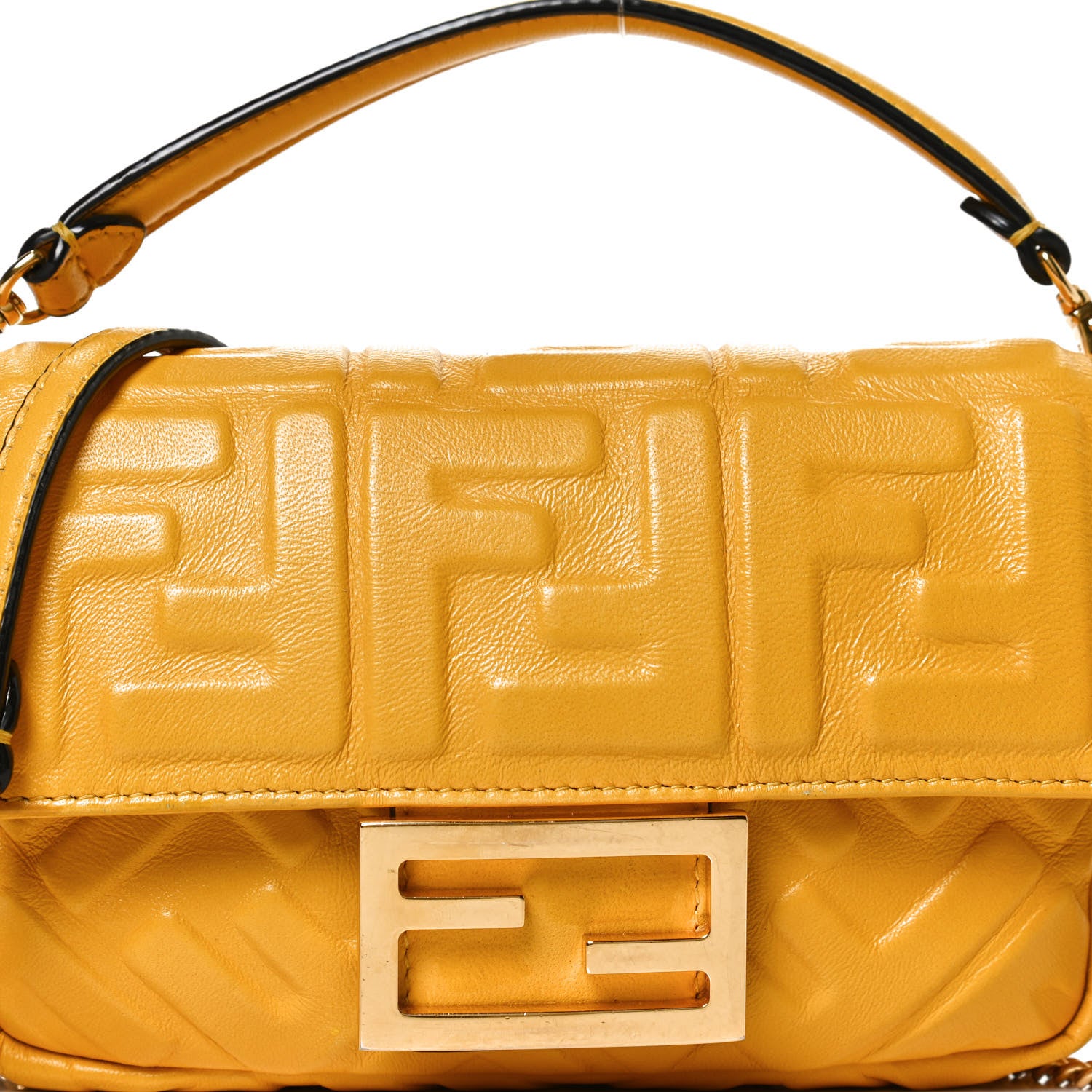 Fendi Nappa FF 1974 Embossed Mini Baguette Zucca 11 of 11
