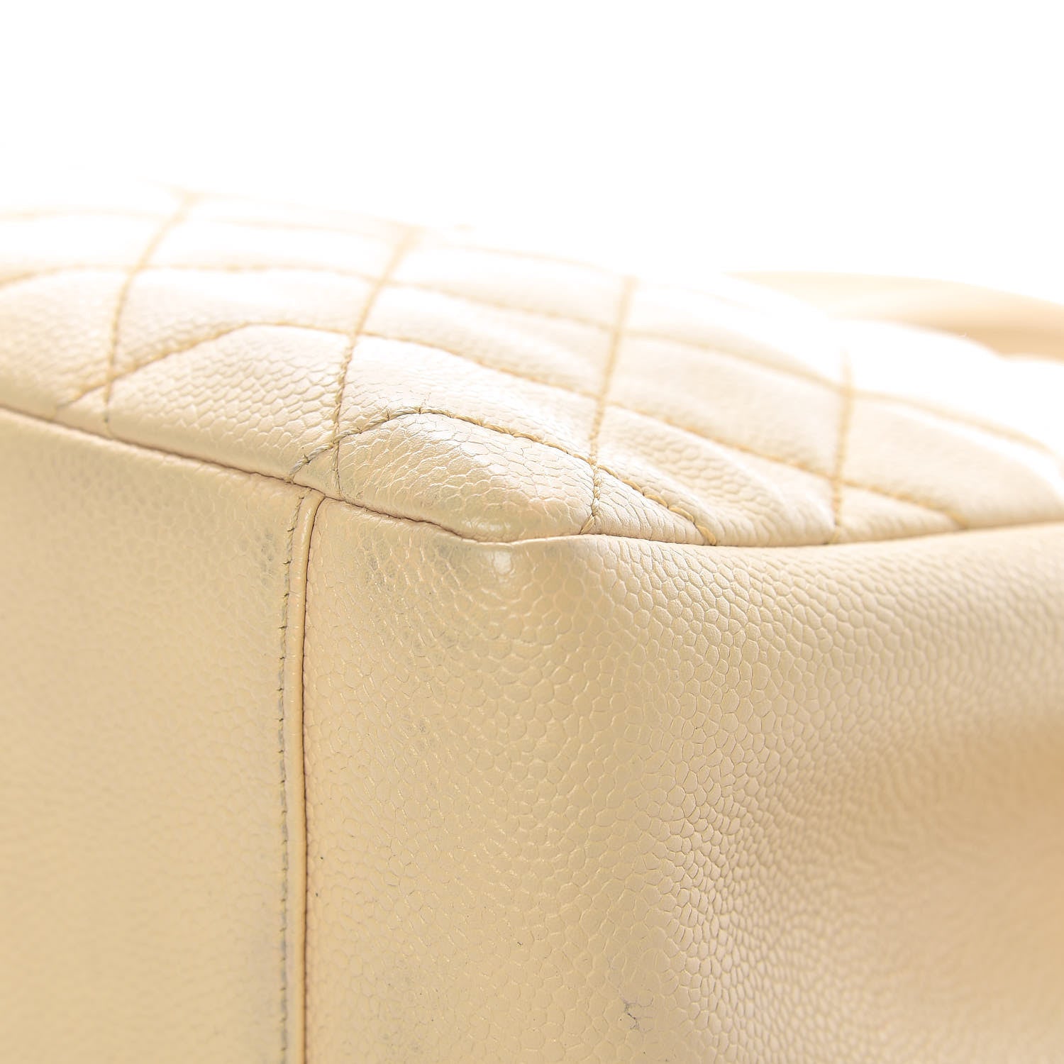 Chanel Caviar Quilted Grand Shopping Tote GST Beige 17 of 24