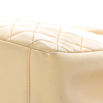 Chanel Caviar Quilted Grand Shopping Tote GST Beige 17 of 24