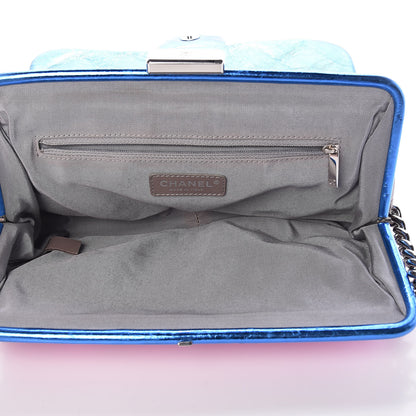 Chanel Metallic Calfskin Quilted Modern Chain Flap Frame Bag Multicolor 5 of 9