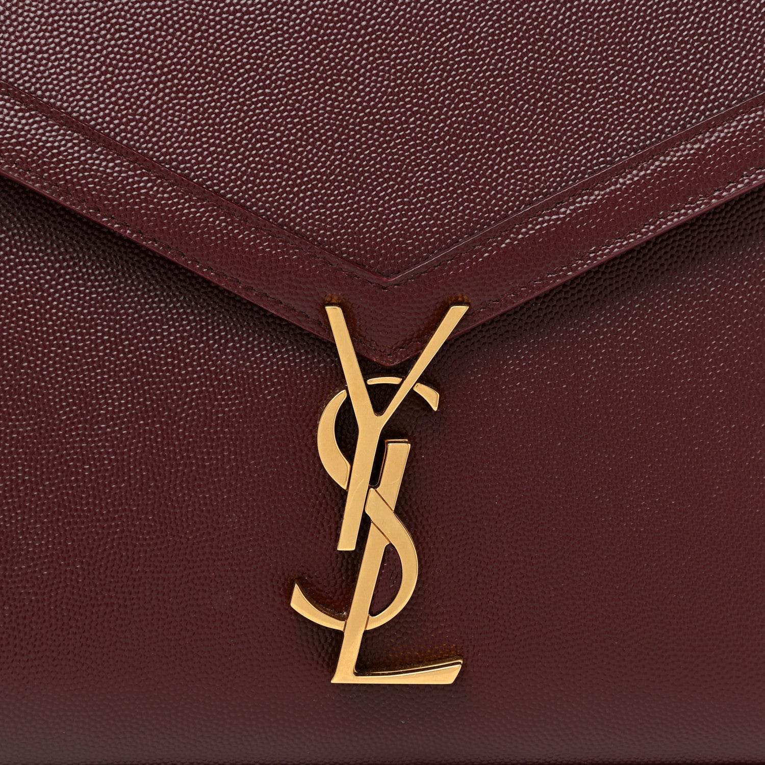 Saint Laurent Grain de Poudre Medium Classic Monogram Cassandra Top Handle Rouge Legion 8 of 19
