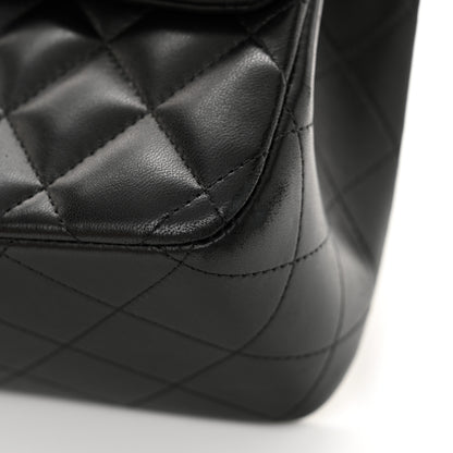 Chanel Lambskin Quilted Jumbo Double Flap Black 11 of 14