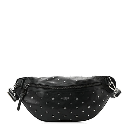 Jimmy Choo Calfskin Star Studded Belt Bag Black 1 of 10