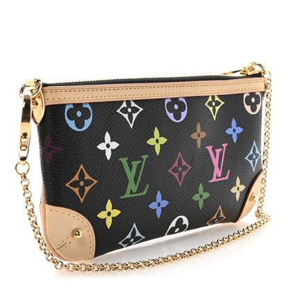 Louis Vuitton Monogram Multicolor Pochette Milla MM Black 2 of 9