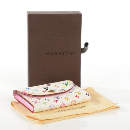Louis Vuitton Monogram Multicolor Business Card Holder White Litchi 4 of 7