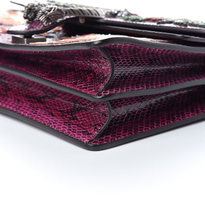 Gucci Elaphe Dragon Embroidered Medium Dionysus Shoulder Bag Violet Cyclamen Multicolor 9 of 9