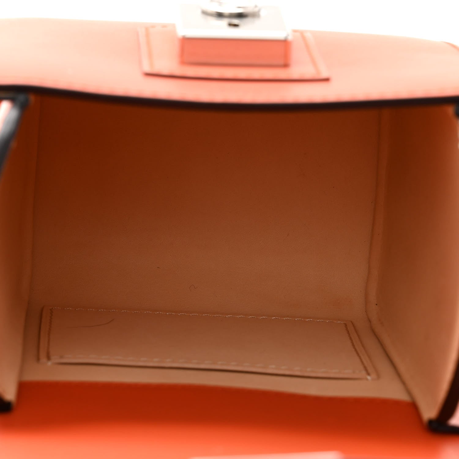 Moynat Box Calfskin Cabotine Orange 5 of 9