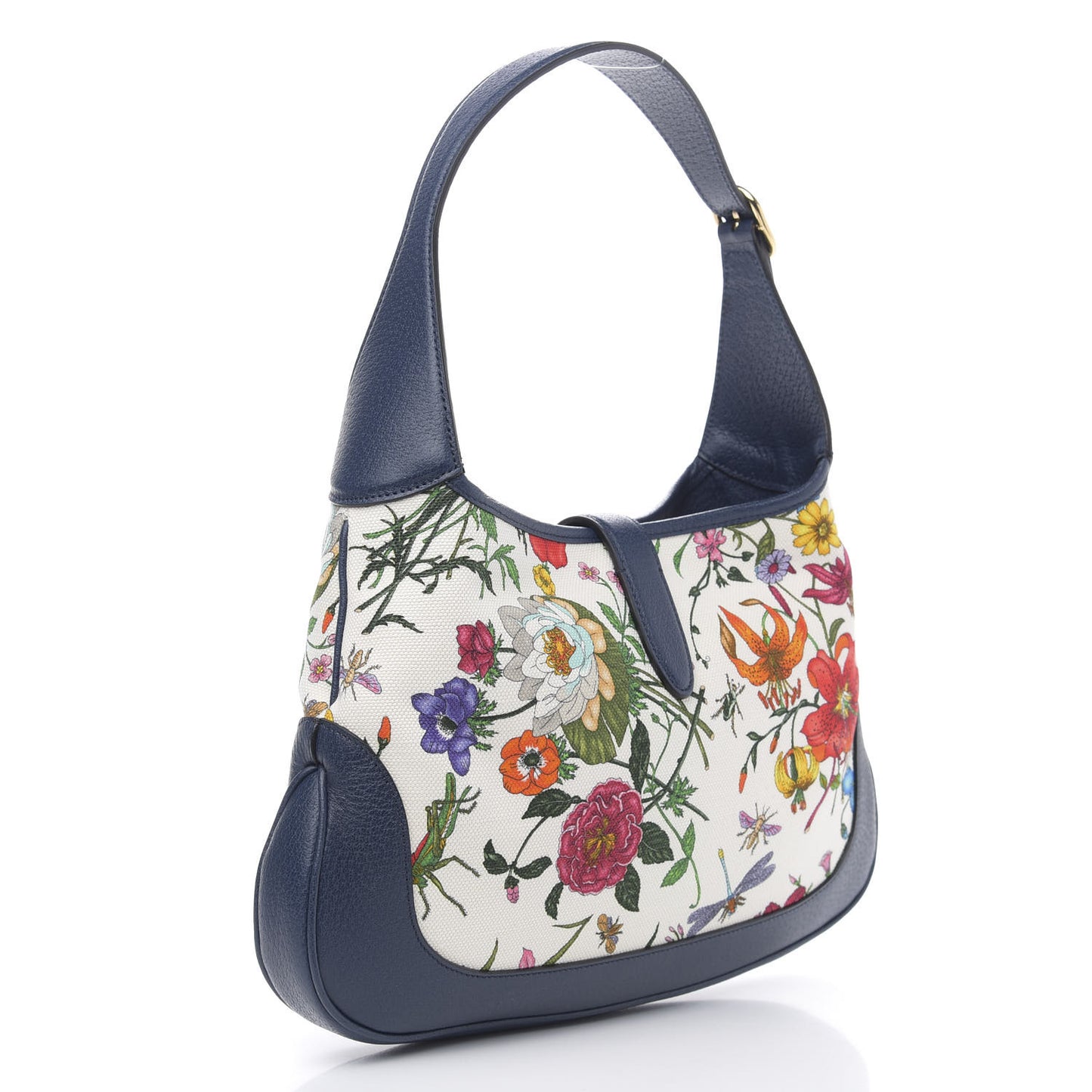 Canvas Flora Medium Jackie Hobo Blue Agata