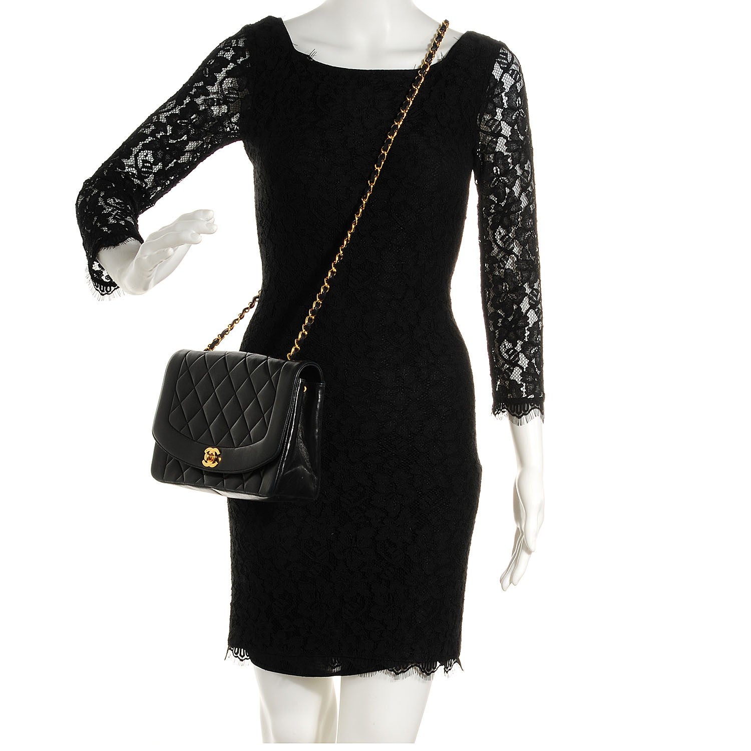 Chanel Lambskin Medium Single Flap Black 3 of 10