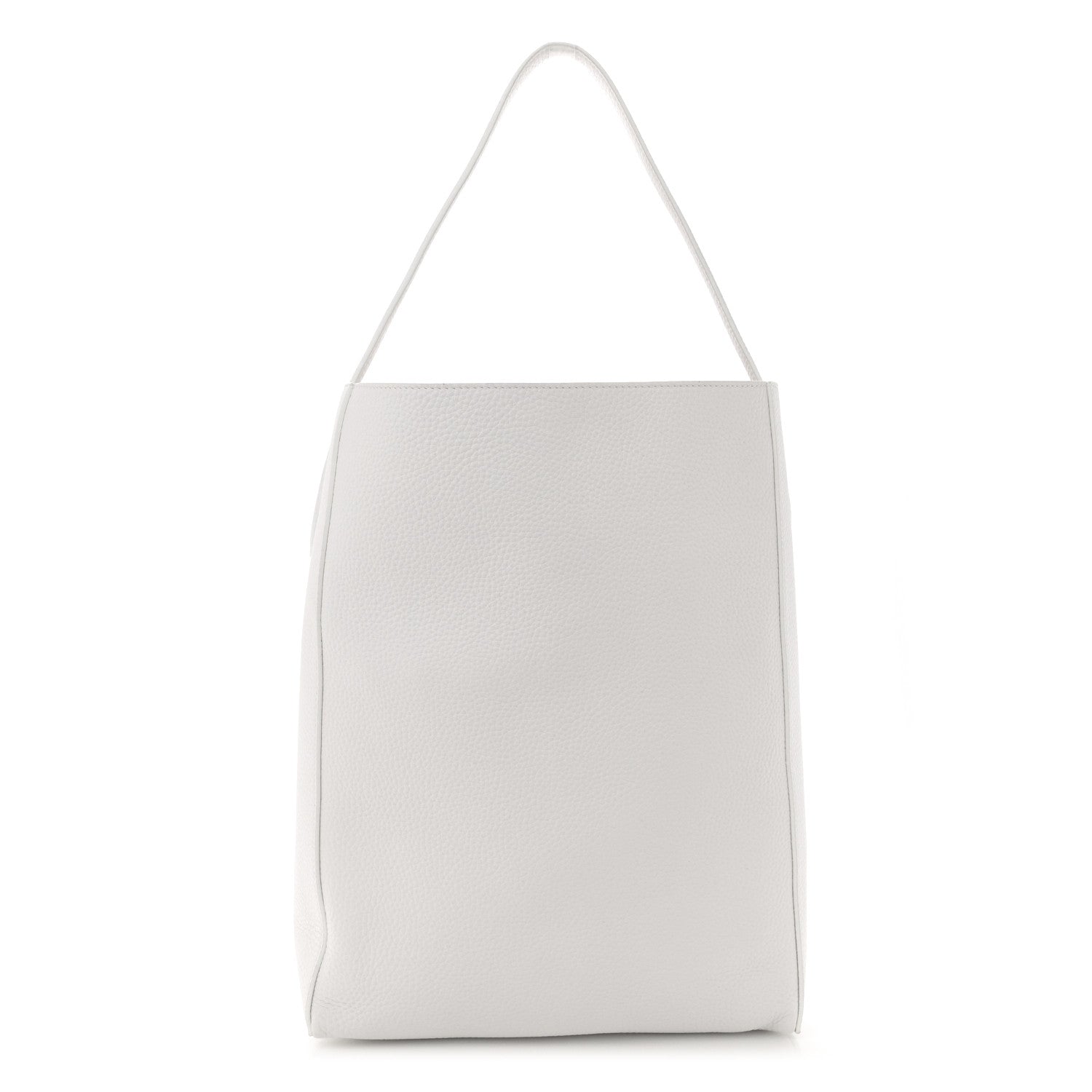 Khaite Pebbled Sport Calfskin Frida Tote Optic White 1 of 12