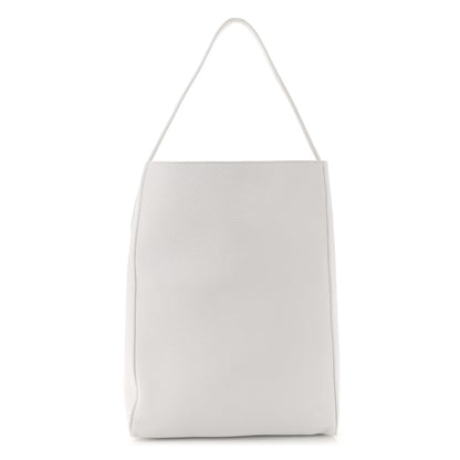 Khaite Pebbled Sport Calfskin Frida Tote Optic White 1 of 12