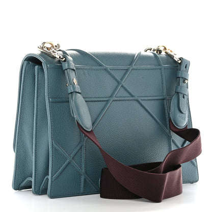 Christian Dior Grained Calfskin Diorama Satchel Agave Green 3 of 12