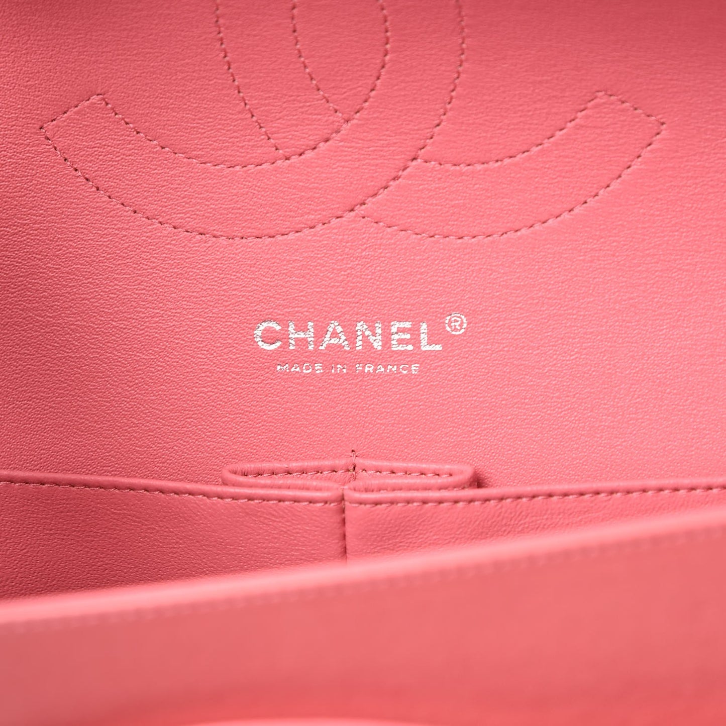 Lambskin Quilted Jumbo Double Flap Dark Pink