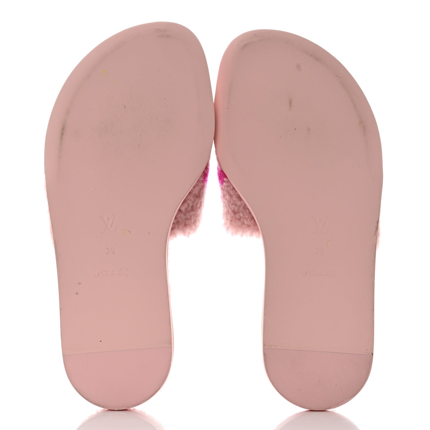 Shearling Magnetic Flat Mule 39 Rose Clair