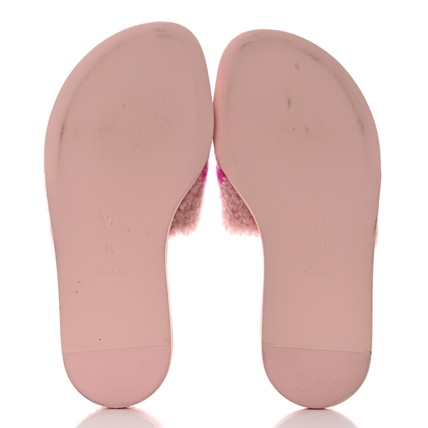 Louis Vuitton Shearling Magnetic Flat Mule 39 Rose Clair 5 of 9