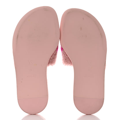 Louis Vuitton Shearling Magnetic Flat Mule 39 Rose Clair 5 of 9