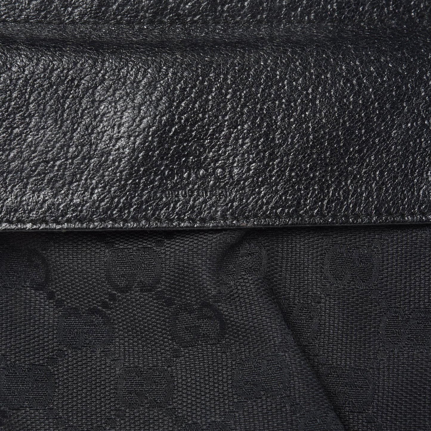 GG Monogram Double Pocket Belt Bag Black