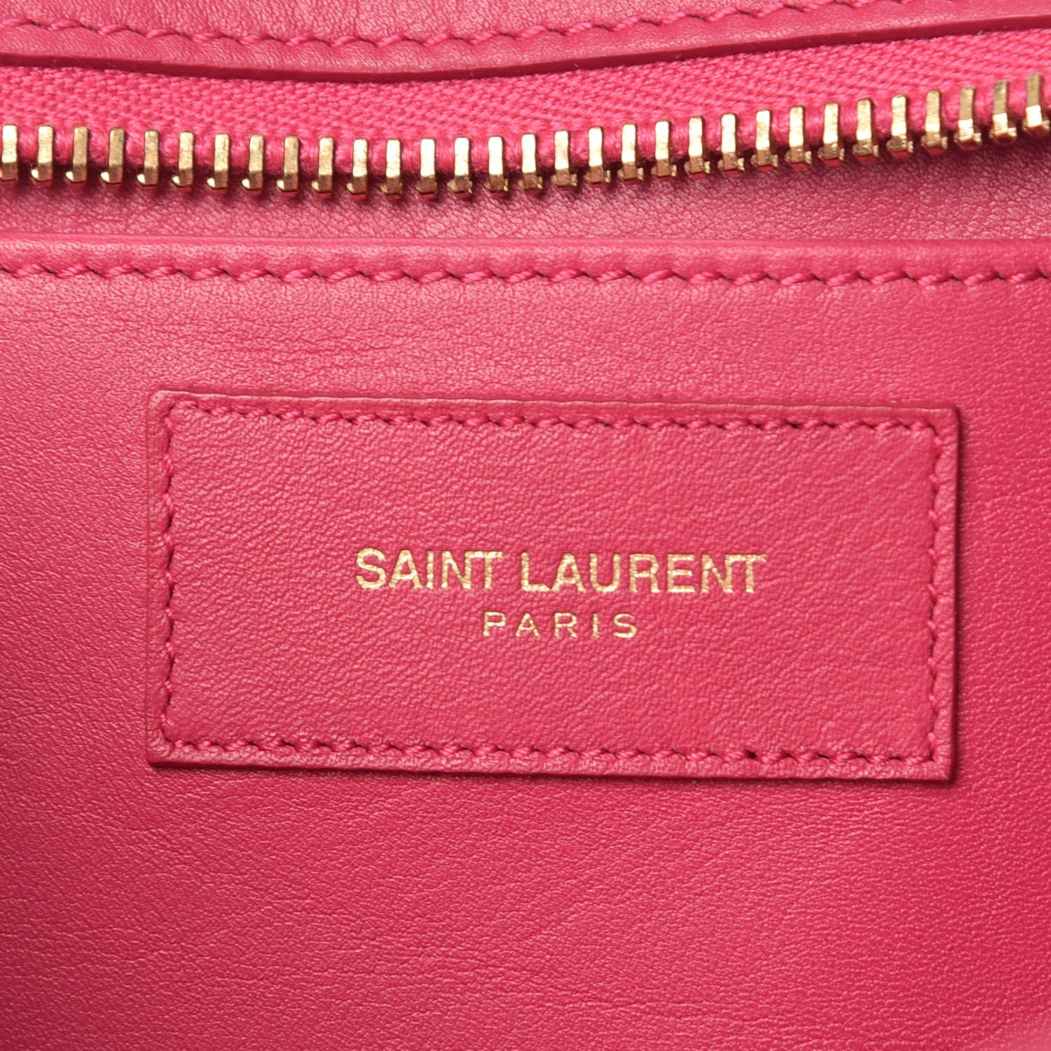 Saint Laurent Calfskin Small Classic Y Cabas Fuchsia 8 of 14