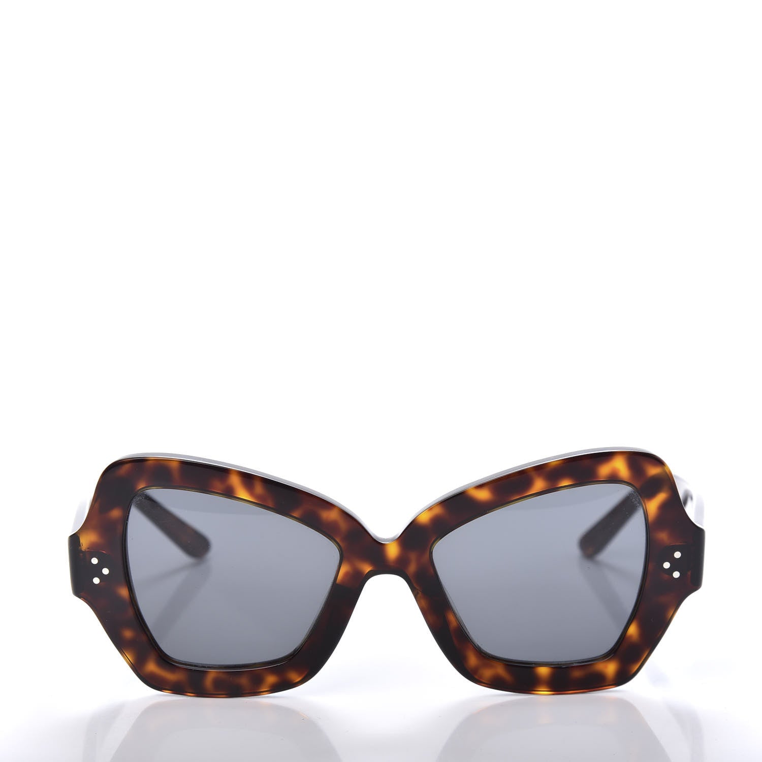 Celine Acetate Butterfly Sunglasses CL 40067I Red Havana Smoke 2 of 7