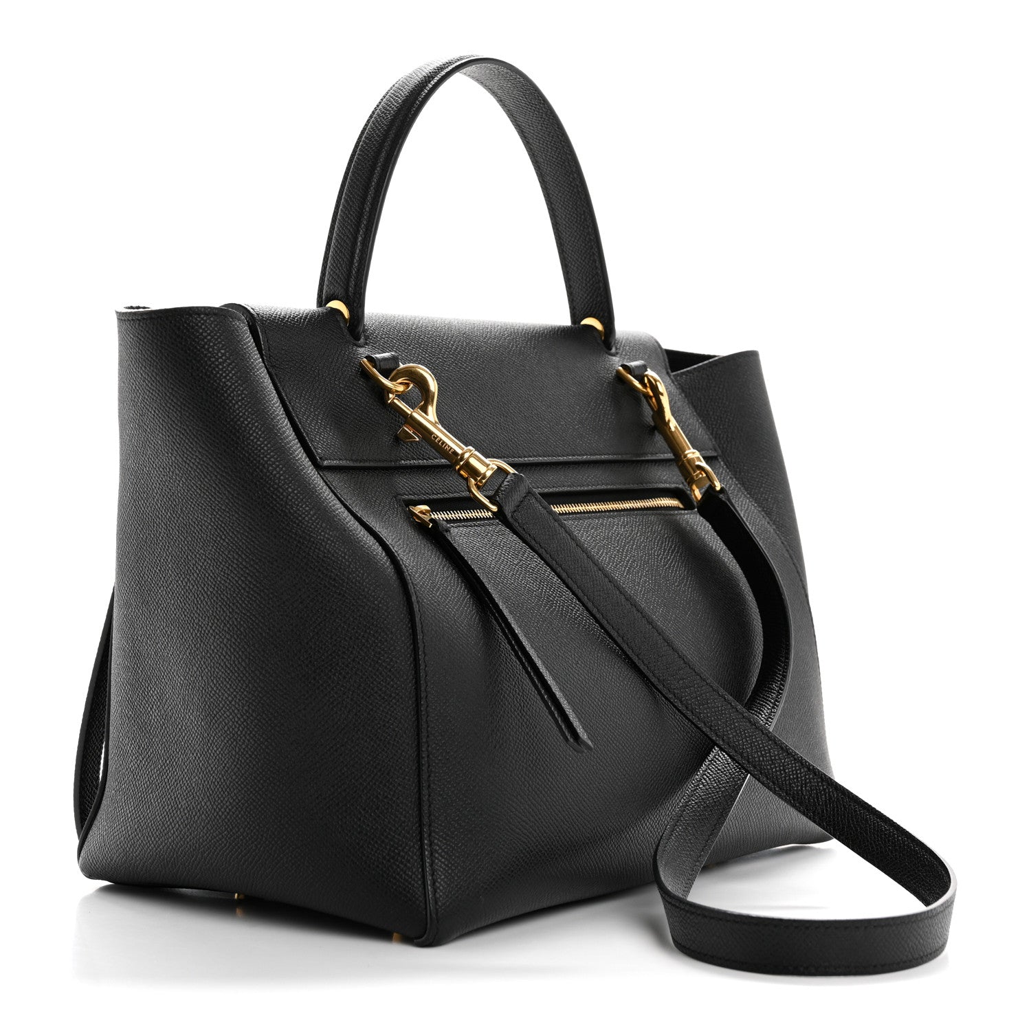Celine Grained Calfskin Mini Belt Bag Black 3 of 16