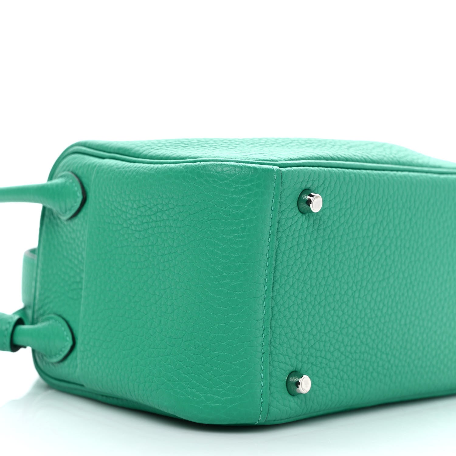 Hermes Taurillon Clemence Mini Lindy 20 Menthe 7 of 9