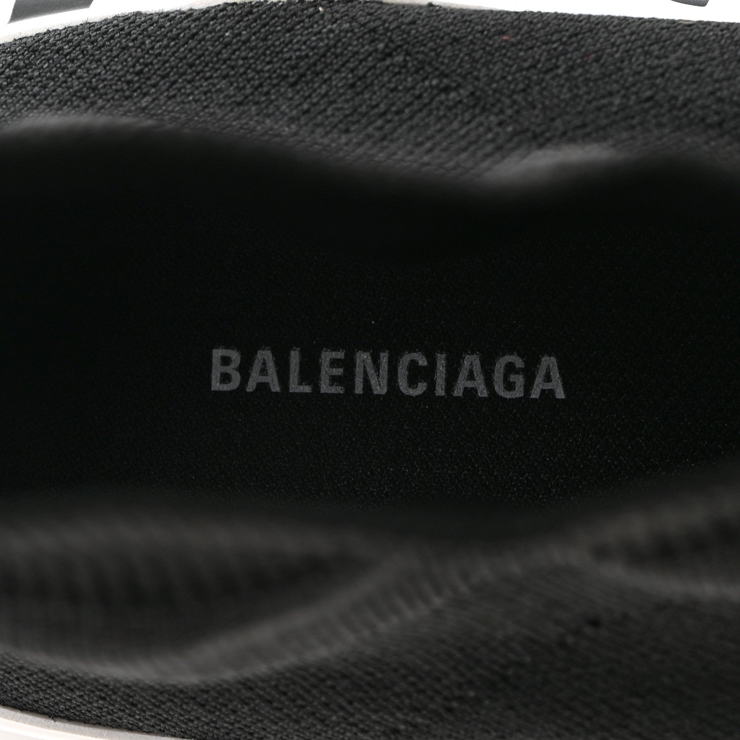 Balenciaga Neoprene Knit Womens Speed Graffiti Sneakers 38 Black White 6 of 9