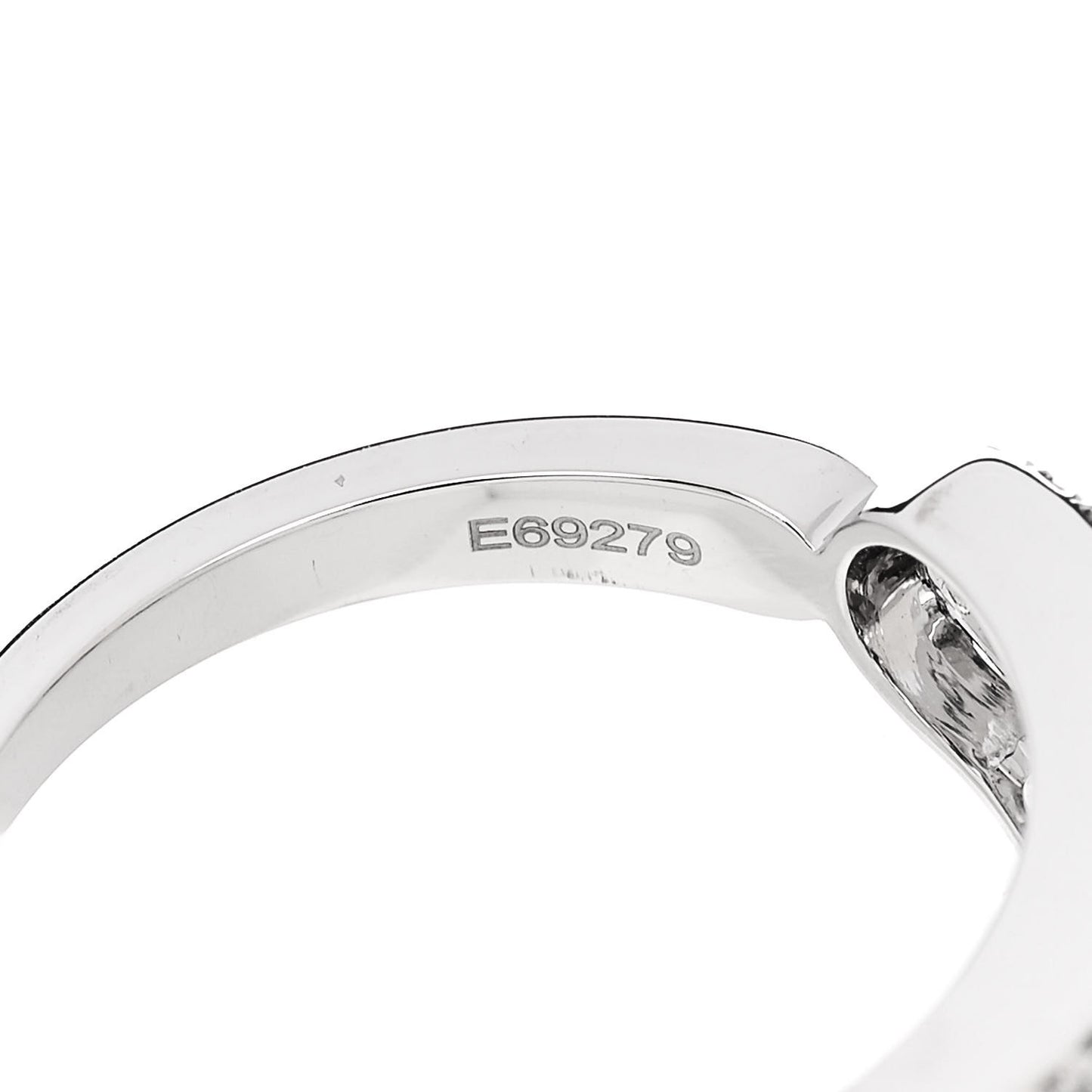 18K White Gold Diamond Baby Move Pave Ring 54 7