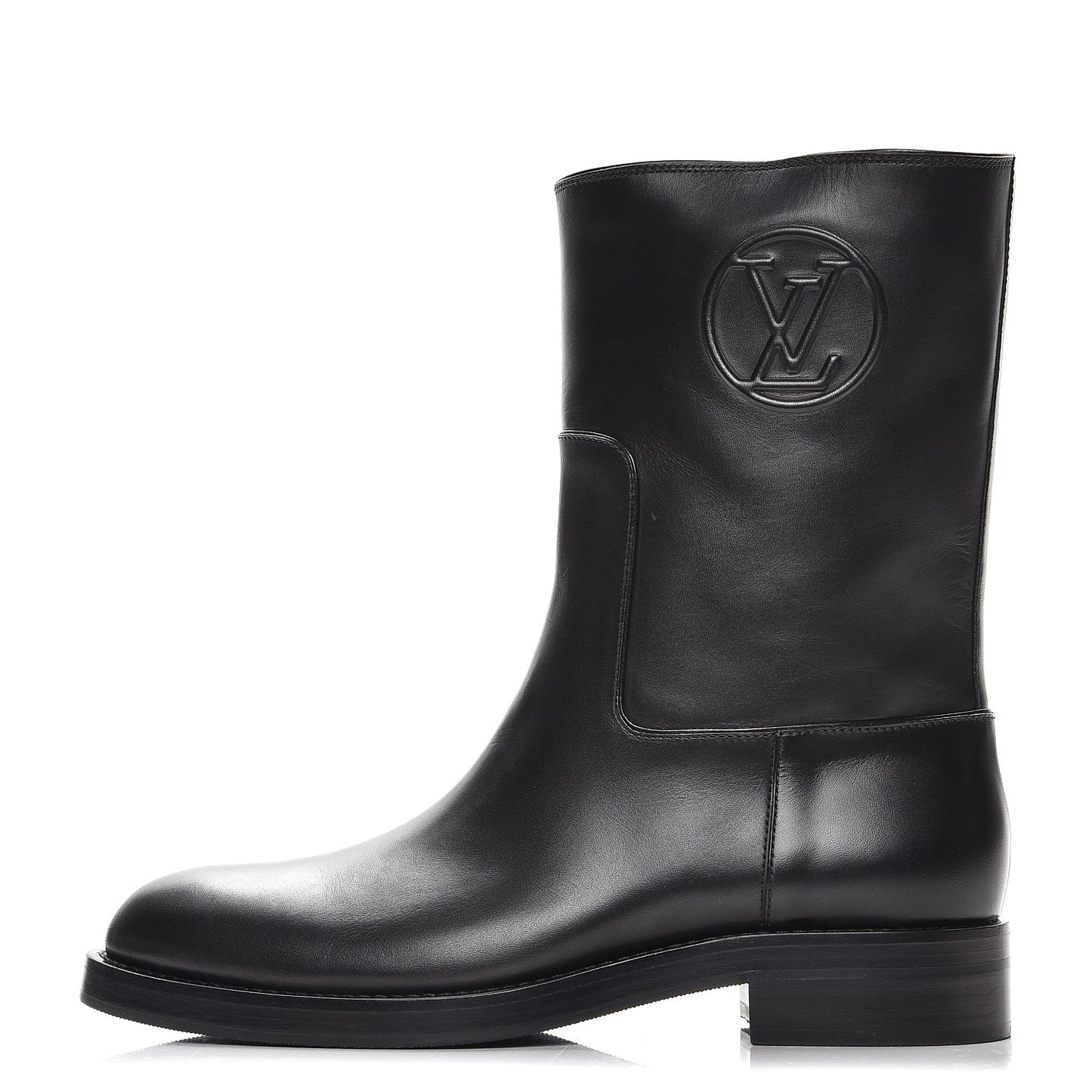 Calfskin Overdrive Flat Calf High Boots 39.5 Black