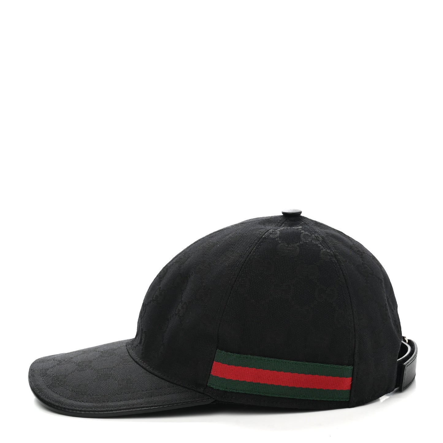 Monogram Web Baseball Hat L Black