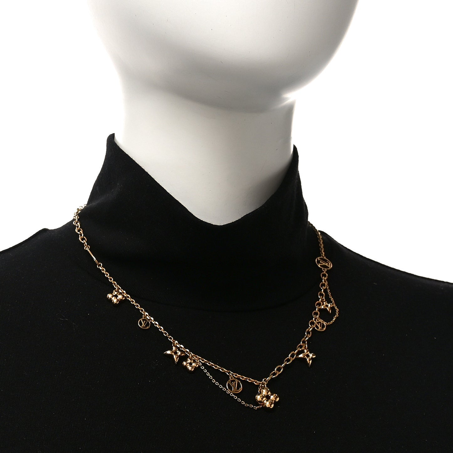 Metal Blooming Supple Necklace Gold