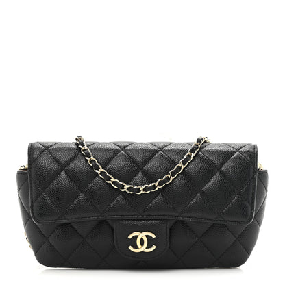 Chanel Caviar Quilted Glasses Case With Chain Black 1 of 10