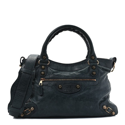 Balenciaga Agneau Giant 12 Gold Hardware Town Dark Night 1 of 12