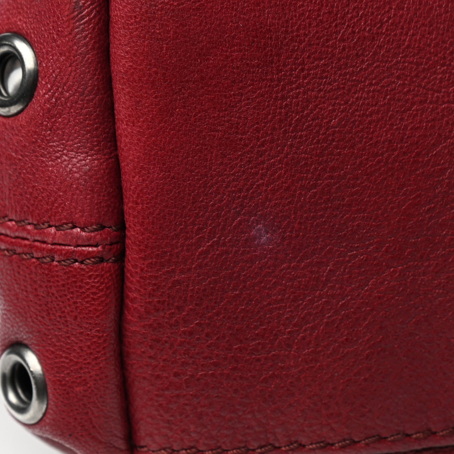 Calfskin Cinch Cord Shoulder Bag Red